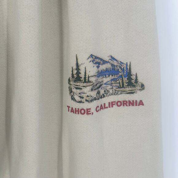 Set Active Jogger Pants Lake Tahoe Graphic Print Cotton Fleece Sweatpants - Picture 4 of 11